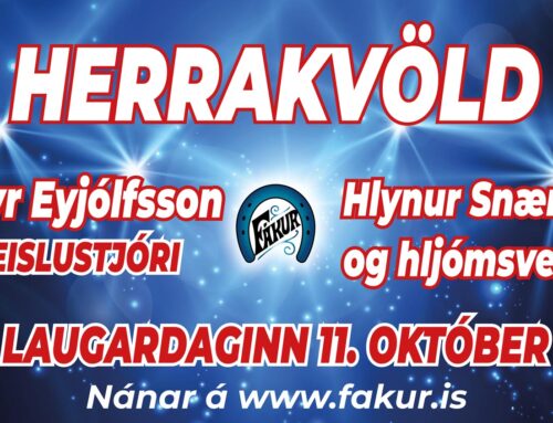 Herrakvöld Fáks – 11. október