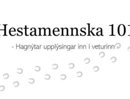 Fyrirlestur á vegum Fræðslunefndar hestamannafélaga á höfuðborgarsvæðinu í desember