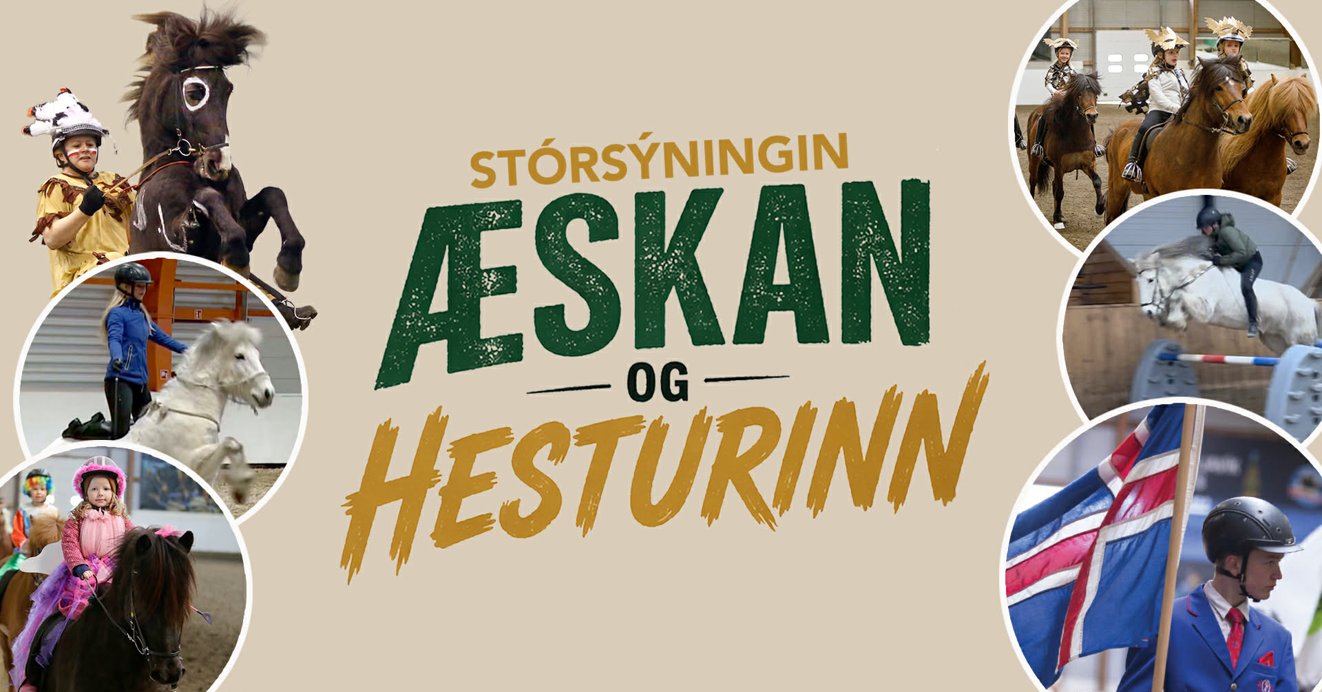 Sýningin Æskan og hesturinn sunnudaginn 26. april